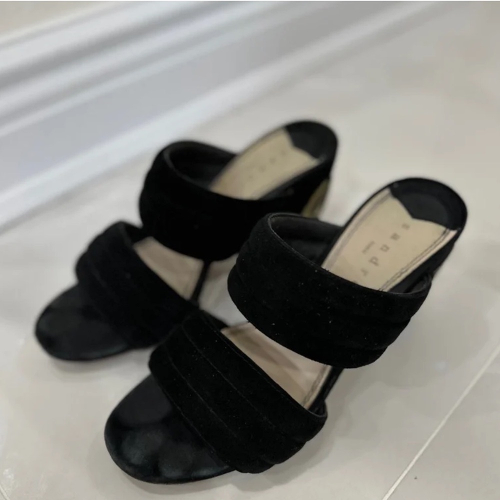 Sandro Elegant Black Mules